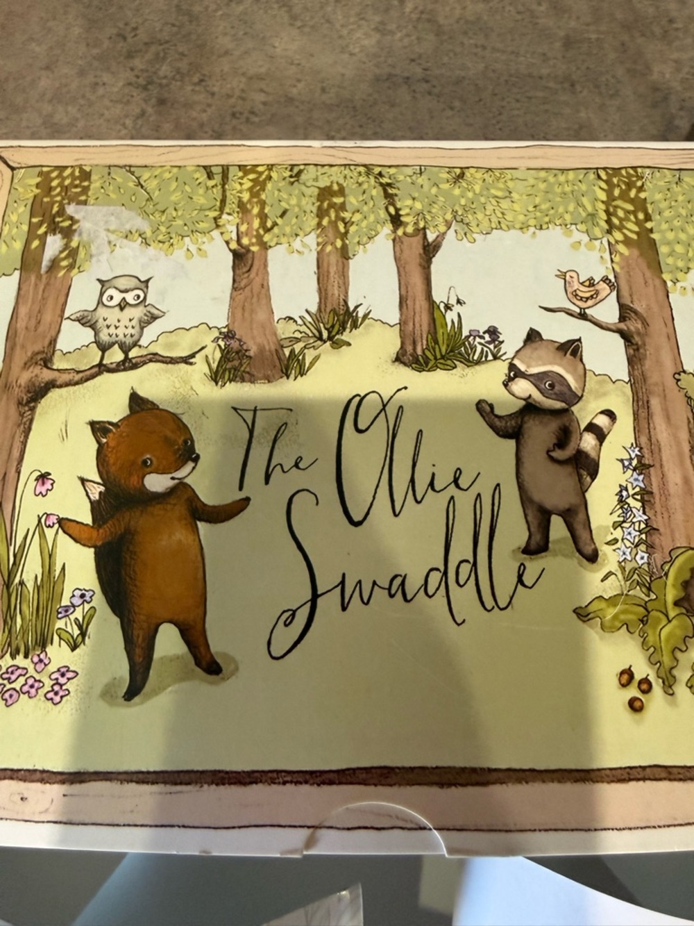 The Ollie Swaddle Woodland Baby Swaddle - Gray